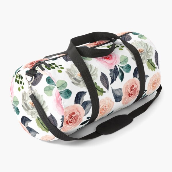 Item preview, Peach Gray and Pink Floral Watercolor designed and sold by thekyngsqueen.