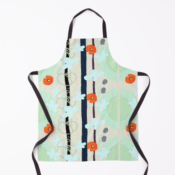 Item preview, Motif coquelicot vert designed and sold by Karine-Anglade.