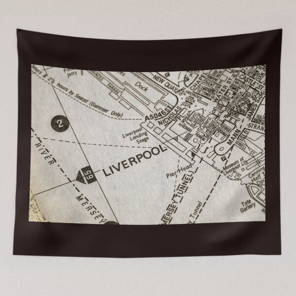 Item preview, Liverpool, Pier Head, Ferry map designed and sold by Local gifts from HotpixUK .