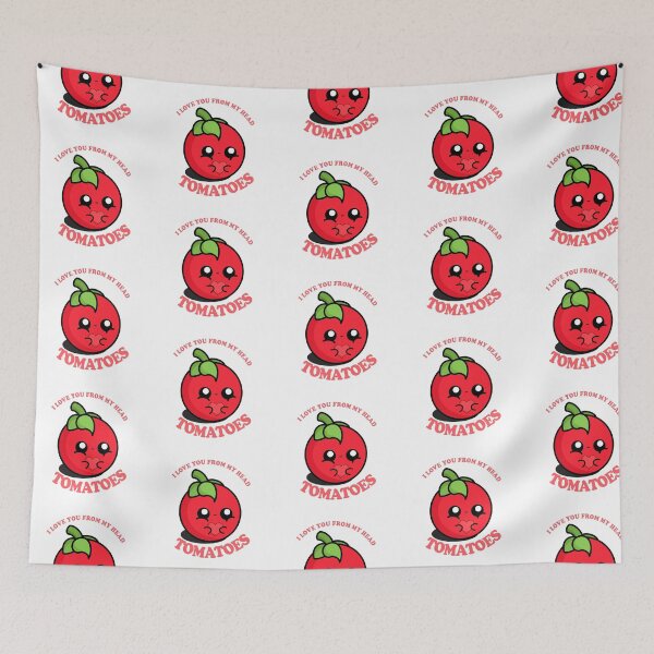 Item preview, Cute Cartoon Tomato | I Love you from my Head Tomatoes designed and sold by cookingwithten.