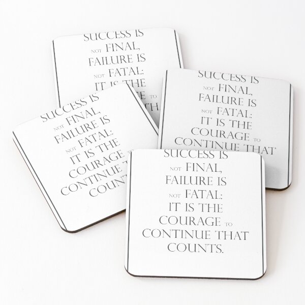 Item preview, Success Is Not Fianl Winston Churchill 530 Waterco designed and sold by vividpixelusa.