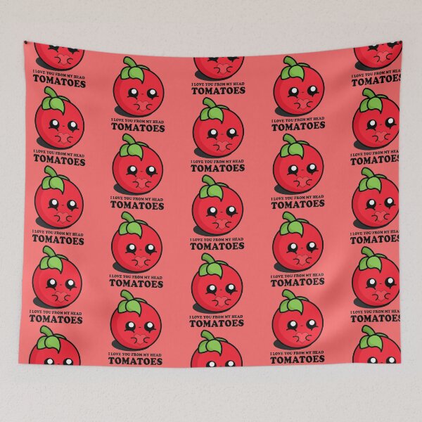 Item preview, Cute Cartoon Tomato | I Love you from my Head Tomatoes designed and sold by cookingwithten.