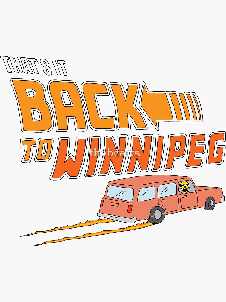 "The Simpsons Back To Winnipeg" Sticker by thebcarts Redbubble