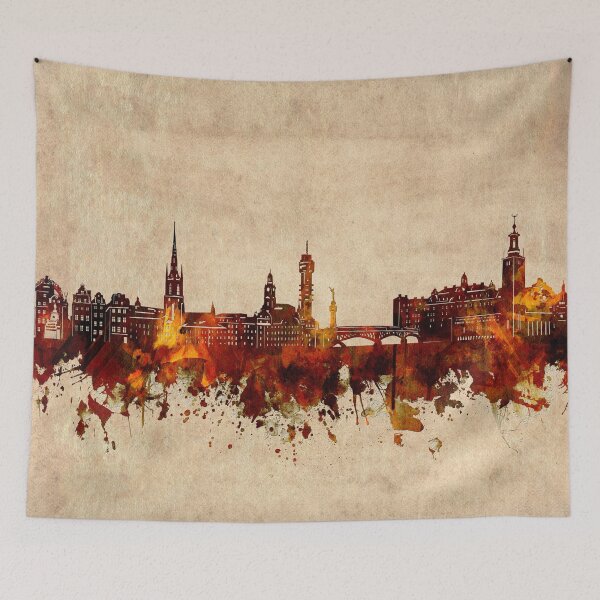 Item preview, stockholm skyline vintage designed and sold by BekimART2.