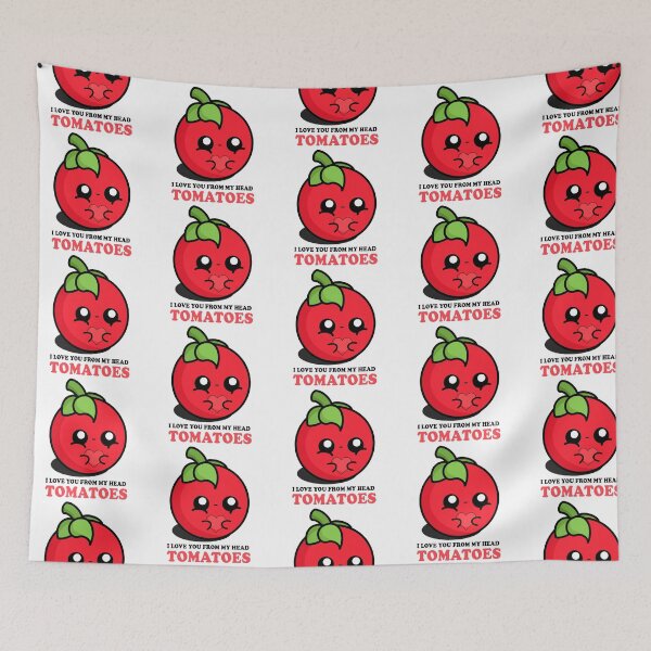 Item preview, Cute Cartoon Tomato | I Love you from my Head Tomatoes designed and sold by cookingwithten.