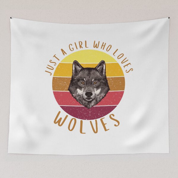 Item preview, Just A Girl Who Loves Wolves Design For the Wolf Lover designed and sold by giftsbyminuet.