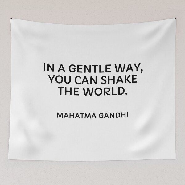 Item preview, Gandhi quotes - In a Gentle Way, You Can Shake The World designed and sold by Inspirationmotivation.