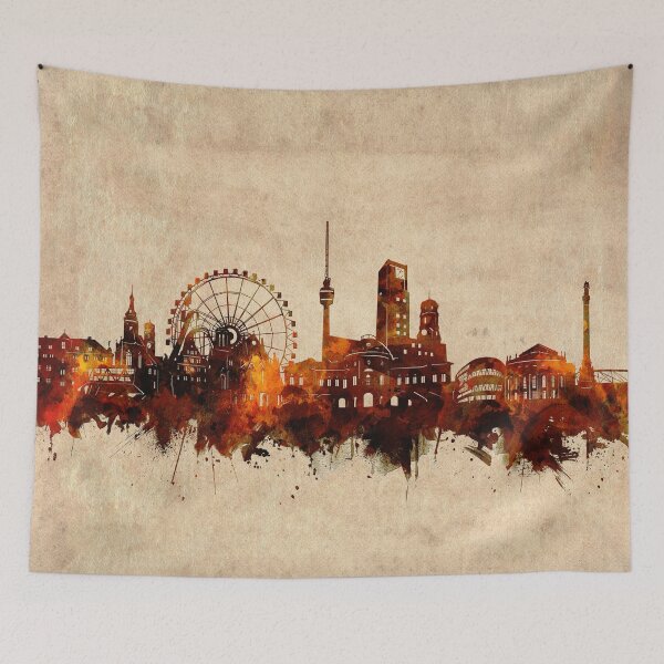 Item preview, stuttgart skyline vintage designed and sold by BekimART2.