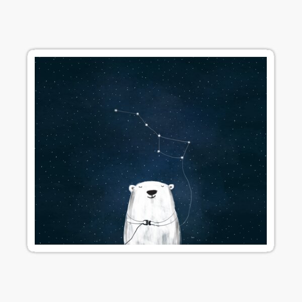 Ursa Major - Polar Bear Constellation Sticker