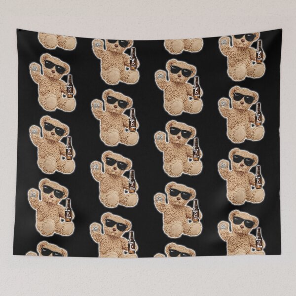 Item preview, Cool Teddy Bear Drinking a Beer - Teddy Bear  designed and sold by Twaingrant.