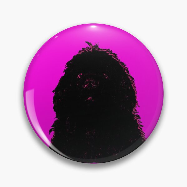 Item preview, Newfoundland Dog Head Pink designed and sold by Moonyflower.