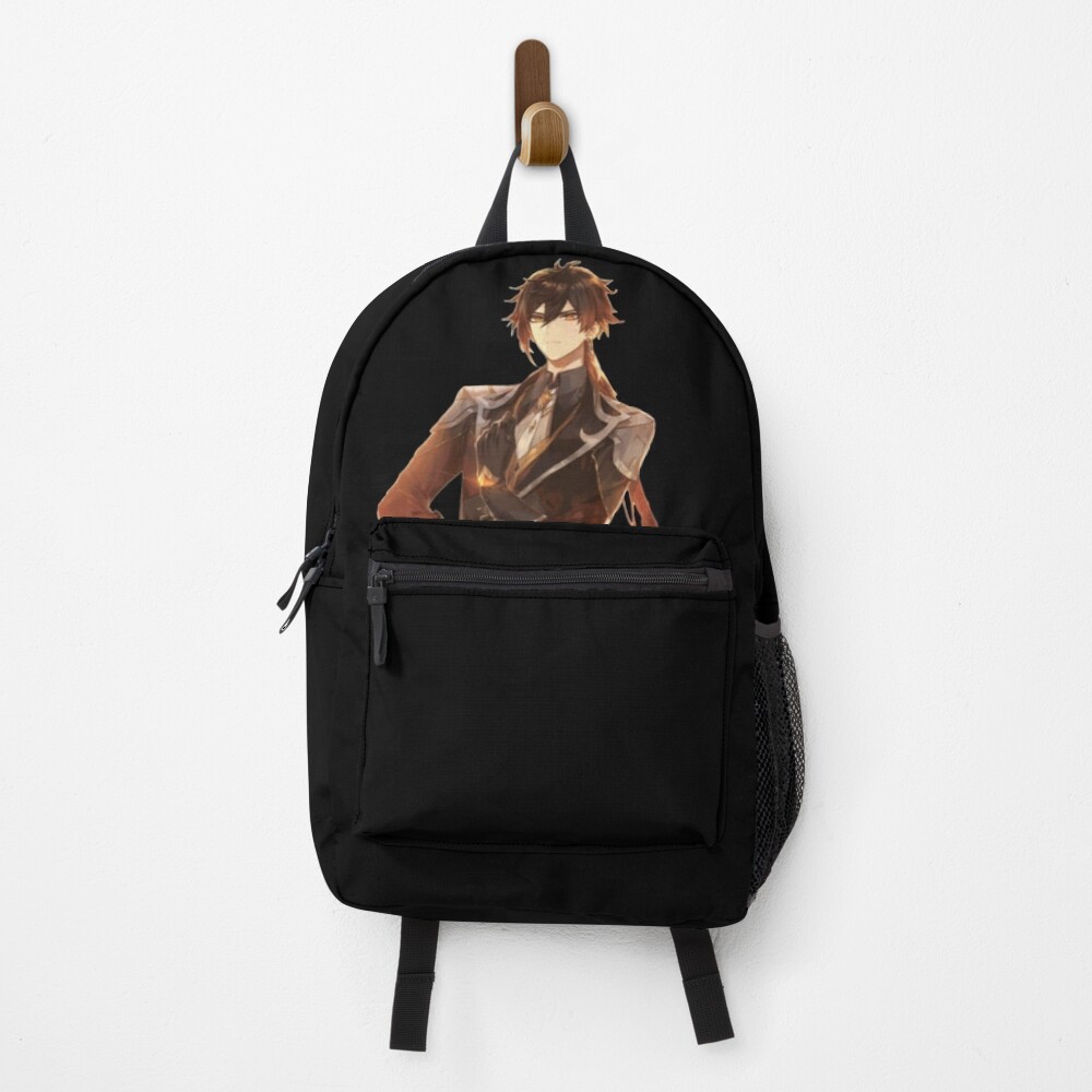 Genshin Impact zhong li USB backpack School Bag durable portátil bags mochila