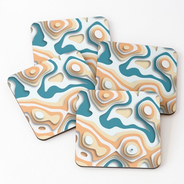 Item preview, Colorful Abstract counter line 3d paper pattern designed and sold by Daniel Lomelí.