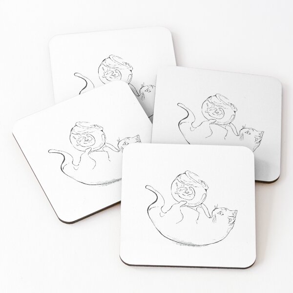 Item preview, Kitty Mischief — Fish Bowl designed and sold by CatAri.