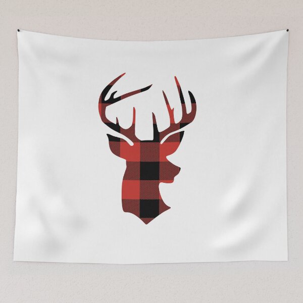 Item preview, Red Flannel Deer Hunting Buck Hunter designed and sold by DoctorWatsonArt.