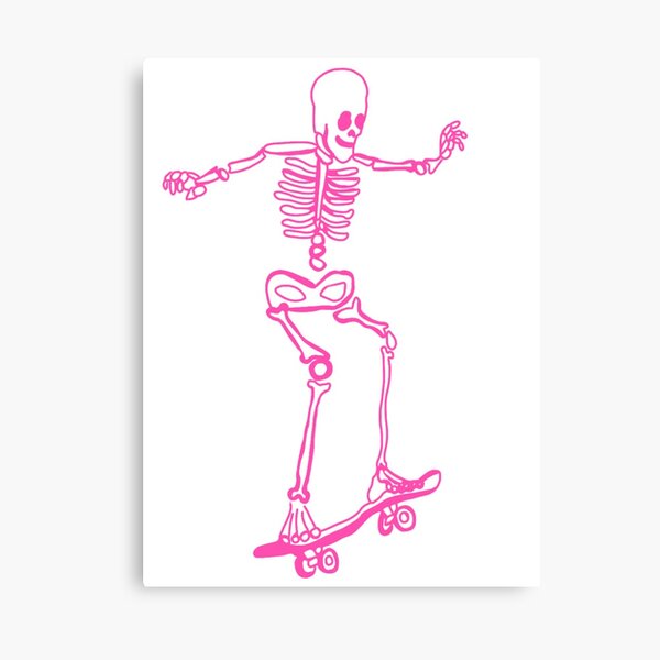 Pink skull Canvas Print