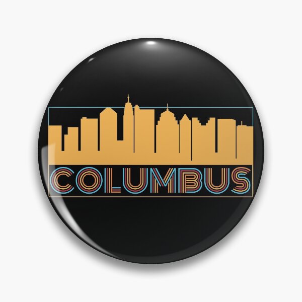 Item preview, Columbus Cityscape Retro Worn designed and sold by Redbeardapparel.