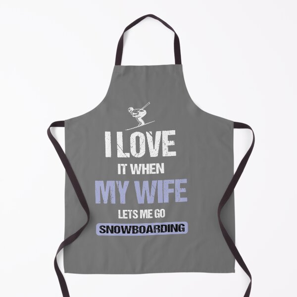 Item preview, Funny Snowboarding I Love It When My Wife Lets Me go Snowboarding designed and sold by Dream-bubble.