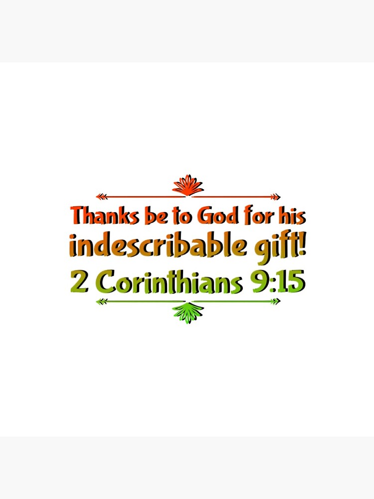 " Christmas Collection - Thanks Be To God For This Indescribable Gift ...