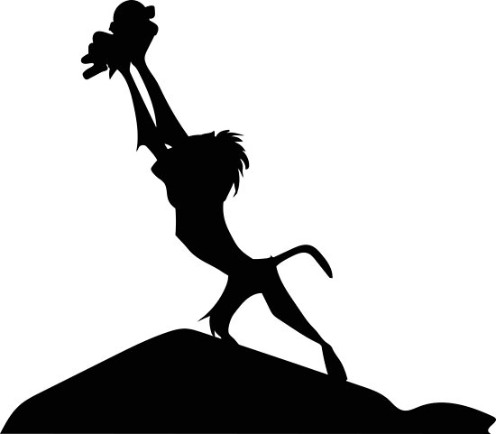 Download "Lion King Silhouette" Poster by Upbeat | Redbubble