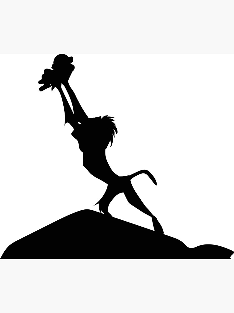"Lion King Silhouette" Metal Print by Upbeat | Redbubble