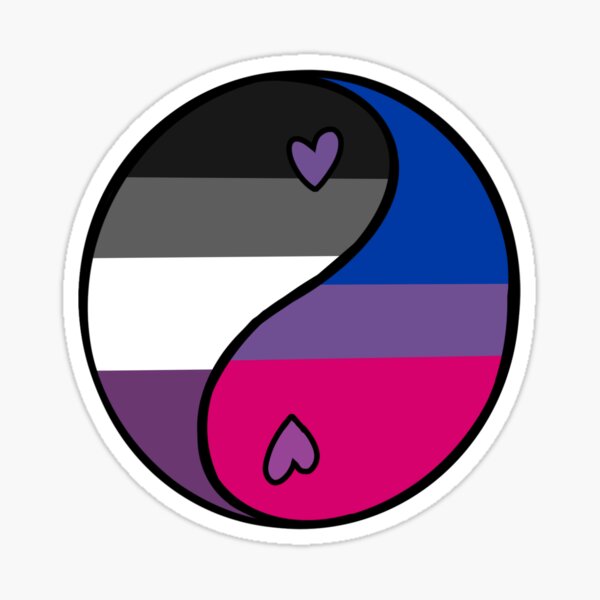Biromantic Asexual Bi Ace Cute Lgbtq Pride Flag Yin Yang Tote Bag | My ...