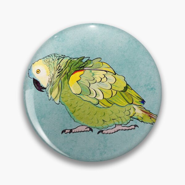 Item preview, Puffed Blue Fronted Amazon Parrot designed and sold by Zurickdesigns.