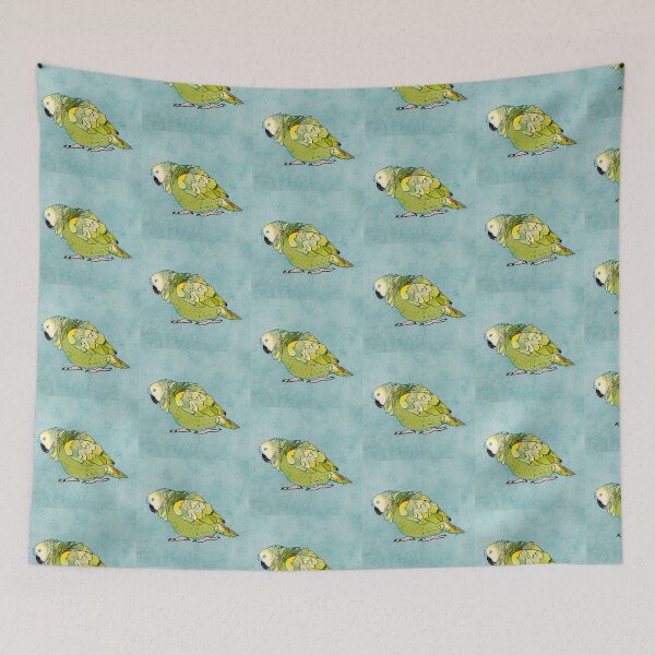 Item preview, Puffed Blue Fronted Amazon Parrot designed and sold by Zurickdesigns.