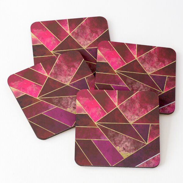 Item preview, Red Grunge Effect Geometric Pattern designed and sold by NatalieC18.