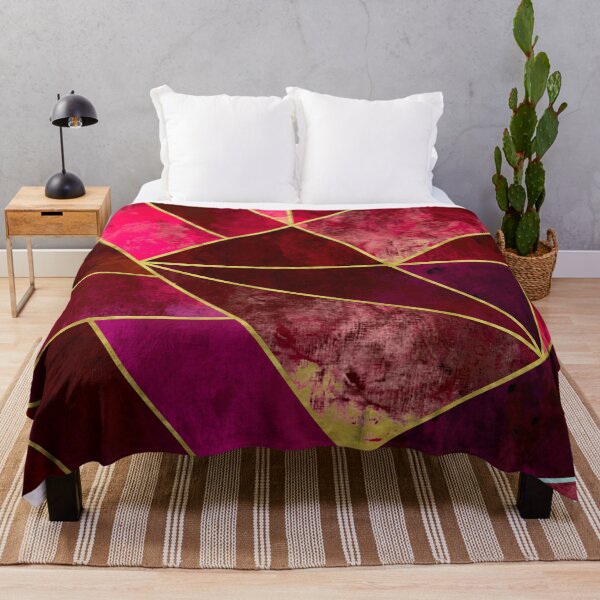 Item preview, Red Grunge Effect Geometric Pattern designed and sold by NatalieC18.