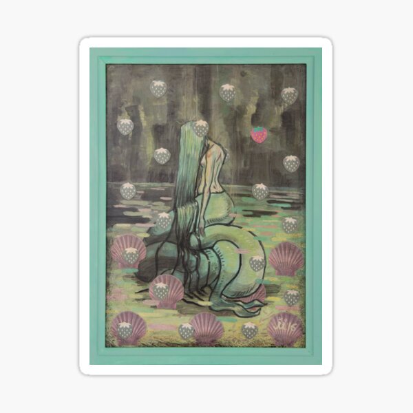 Unhappy Mermaid Sticker