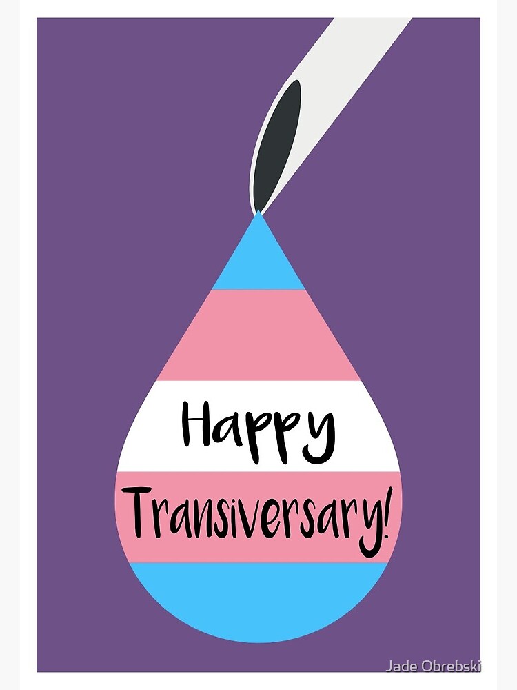 Carte De Vœux Joyeux Anniversaire Transgender Hrt Carte D Anniversaire Par Darthjak Redbubble