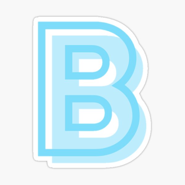 Letter B Stickers | Redbubble