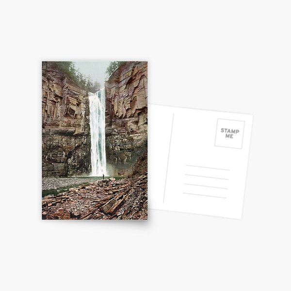 Item preview, Taughannock Falls Near Ithaca New York - Circa 1901 Photochrom designed and sold by warishellstore.