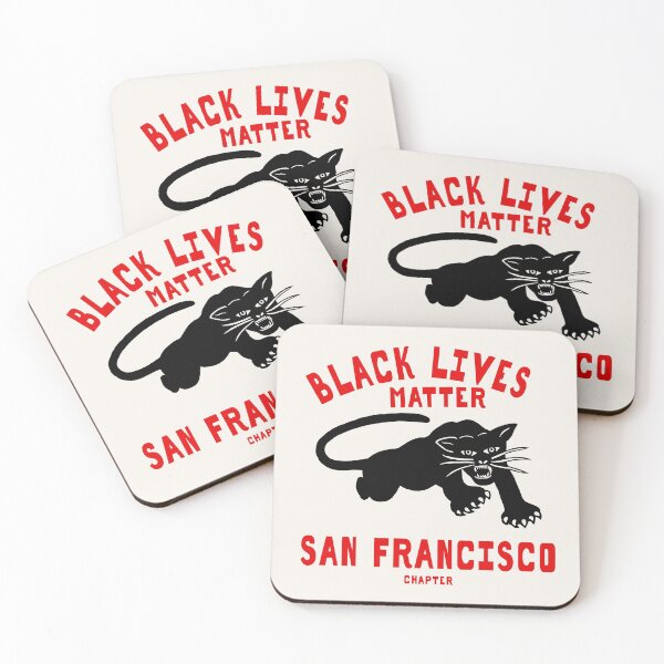 Item preview, BLACK LIVES MATTER: 'SAN FRANCISCO Chapter': Original Black with Red Text on Cream designed and sold by Day Chapman.
