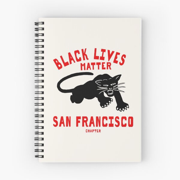 Item preview, BLACK LIVES MATTER: 'SAN FRANCISCO Chapter': Original Black with Red Text on Cream designed and sold by Day Chapman.