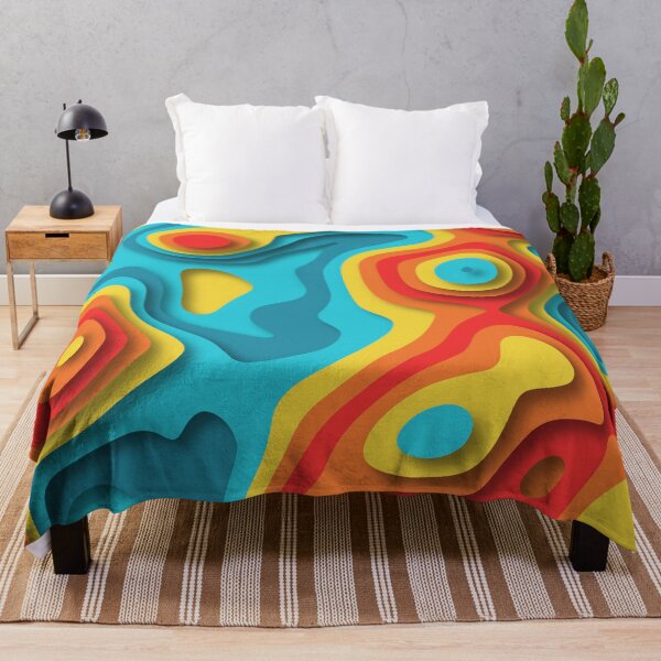 Item preview, Vibrant Abstract  counter line 3d paper pattern designed and sold by Daniel Lomelí.