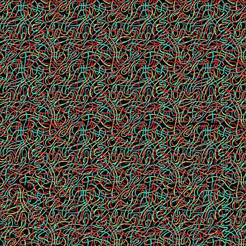 Artwork thumbnail, Beautiful Colourful Thread Line Pattern Design by wholigans