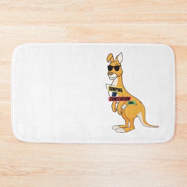 Item preview, Jumping to conclusions like ... funny kangaroo with text designed and sold by CaptainWheels.