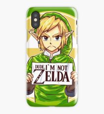 Dude, I'm Not ZELDA! iPhone Case/Skin