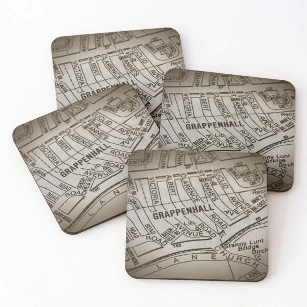 Item preview, Grappenhall Village, Warrington, Cheshire, WA4,map designed and sold by Local gifts from HotpixUK .