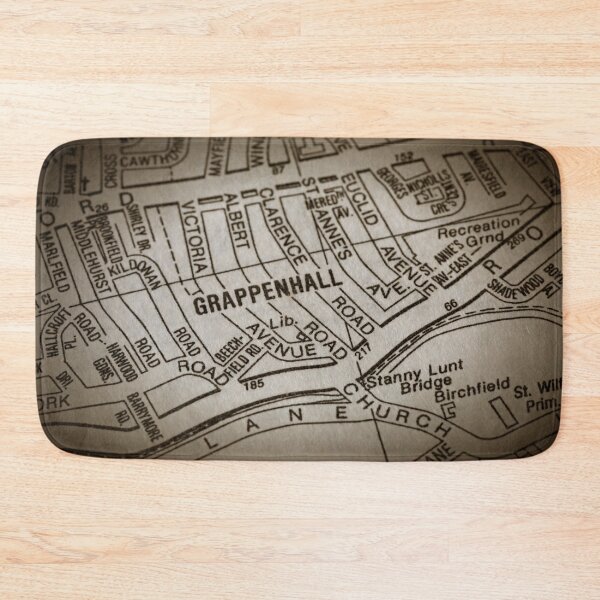 Item preview, Grappenhall Village, Warrington, Cheshire, WA4,map designed and sold by Local gifts from HotpixUK .