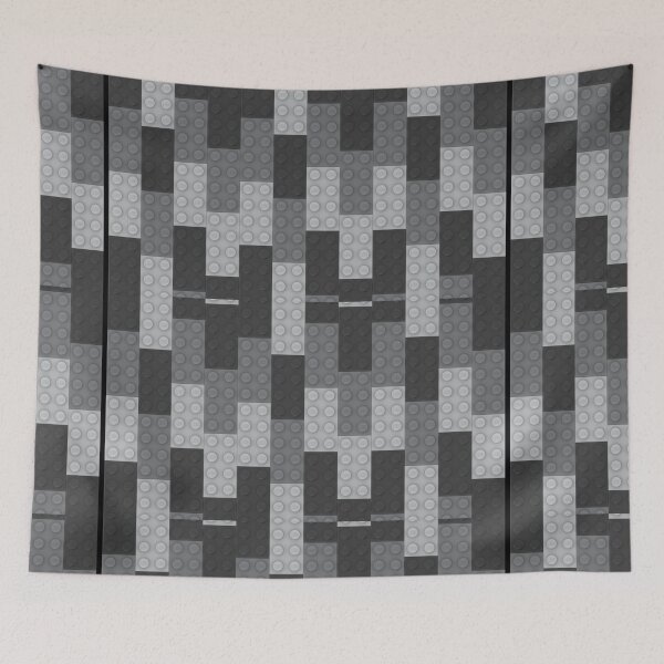 Item preview, Black Brick Dark Gray Brick Gray Brick designed and sold by bxbrix.