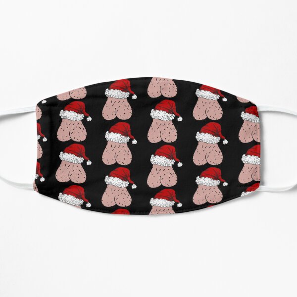 Santa balls sack balls pattern Flat Mask