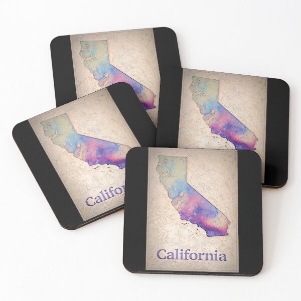 Item preview, Old World Look State of California Map designed and sold by AlanPhotoArt.
