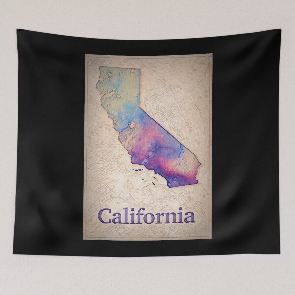 Item preview, Old World Look State of California Map designed and sold by AlanPhotoArt.