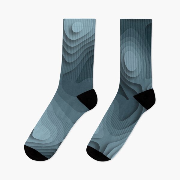 Item preview, Grey Blue Abstract counter line 3d paper pattern designed and sold by Daniel Lomelí.