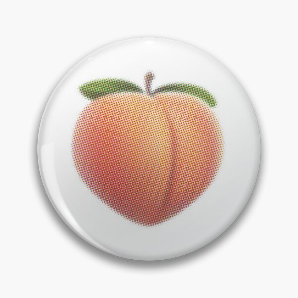 Item preview, Peach Emoji Halftone designed and sold by Jeb Knight.