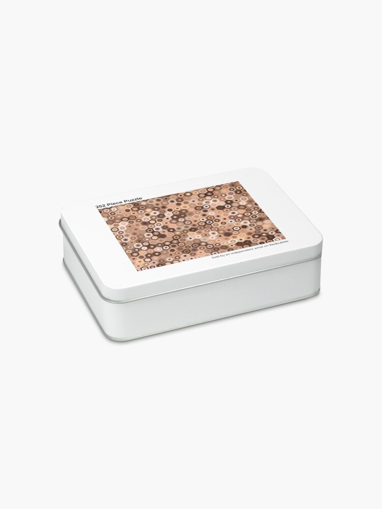 Alternate view of Chocolate Hex Dazzle Jigsaw Puzzle