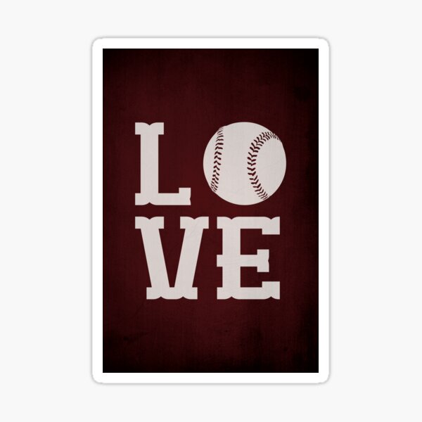 Baseball Love Sticker